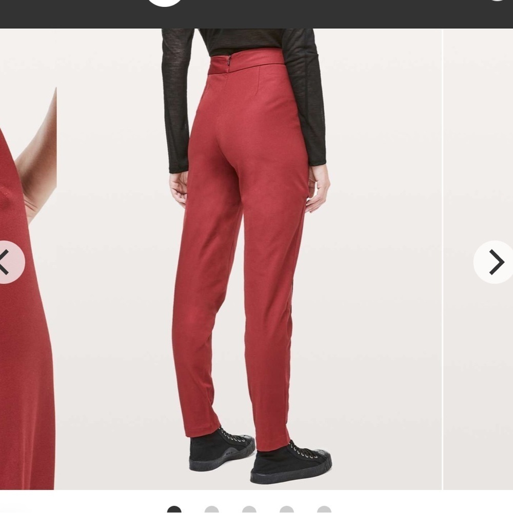 Lululemon Nai Trouser the lab size 8 in zesty auburn - Picture 2 of 5